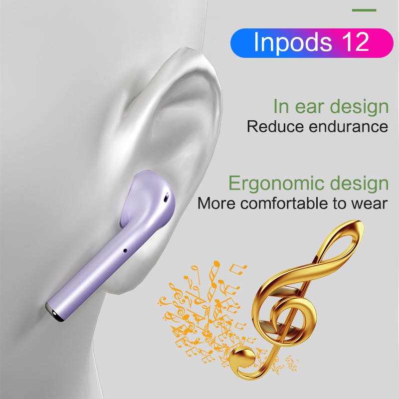 Original Colorful Wireless Earphone Bluetooth TWS INPods 12  Eleven Untuk IOS/Android