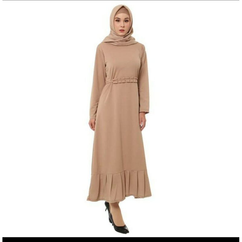 Mybamus Berly Plit Dress Khaki