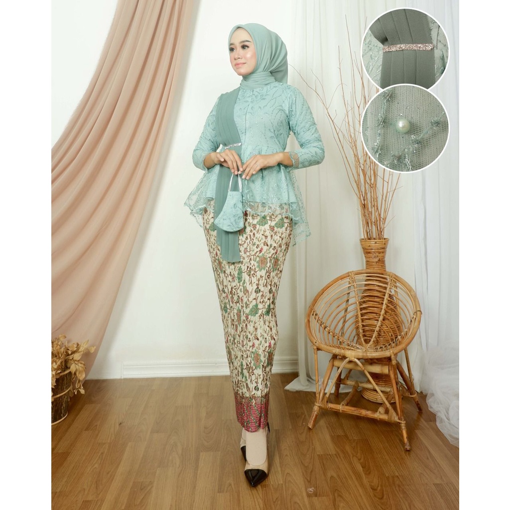 Set Tunik Selendang Busui Modern//Setelan  Tunik Selendang Busui dan rok Plisket//Setelan Tunik tille selendang/pakaian wanita termurah//baju kurung/kebaya termurah/pakaian wanita pesta/baju tradisional/set pakaian tradisional/termurah