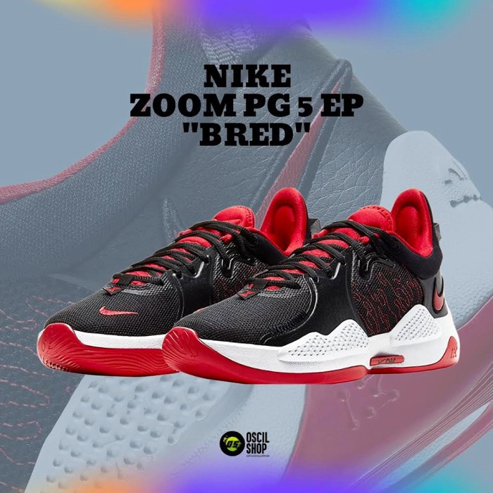 nike pg 5 bred