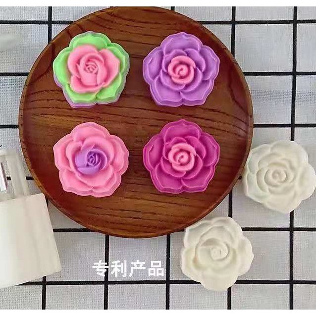 Cetakan Kue Bulan Mooncake Press Mold 50gr Type Bunga