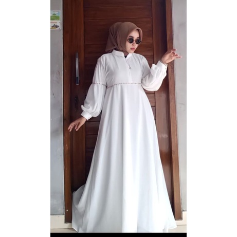 Nabila Dress /gamis ceruty-Gamis Nabila - Dress Ceruty- Dress Original