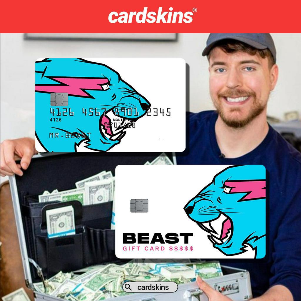 MR BEAST | GARSKIN / STICKER KARTU ATM / SKIN KARTU ATM / DEBIT / CREDIT / EMONEY / FLAZZ | CARDSKINS