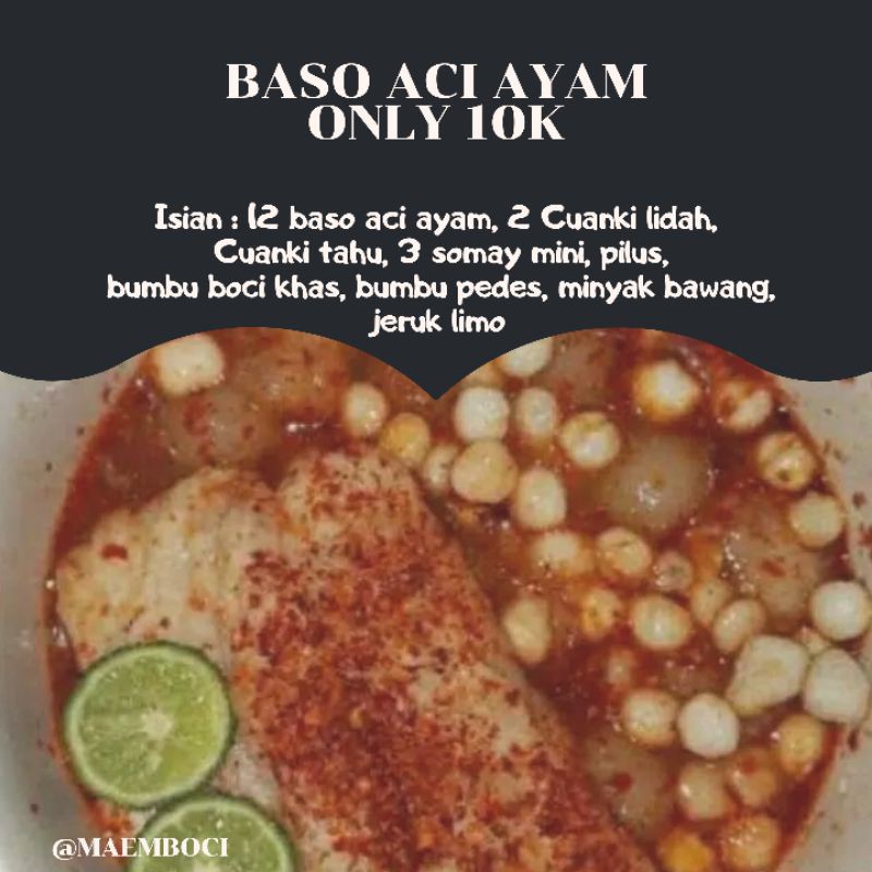 

baso aci ayam