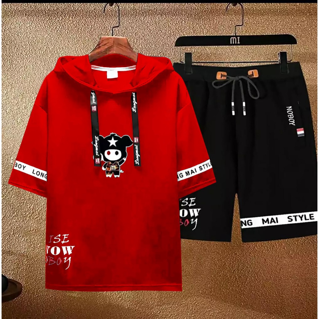 COD/ARPIOSSHOP - STELAN OISE - SETELAN PRIA SATU SET ( HOODIE + CELPEN )