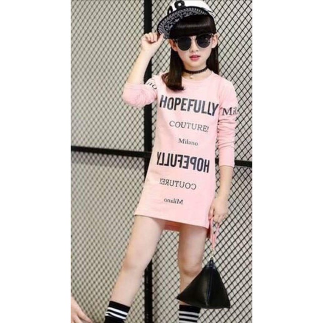 Dress Anak Hopefully Pink