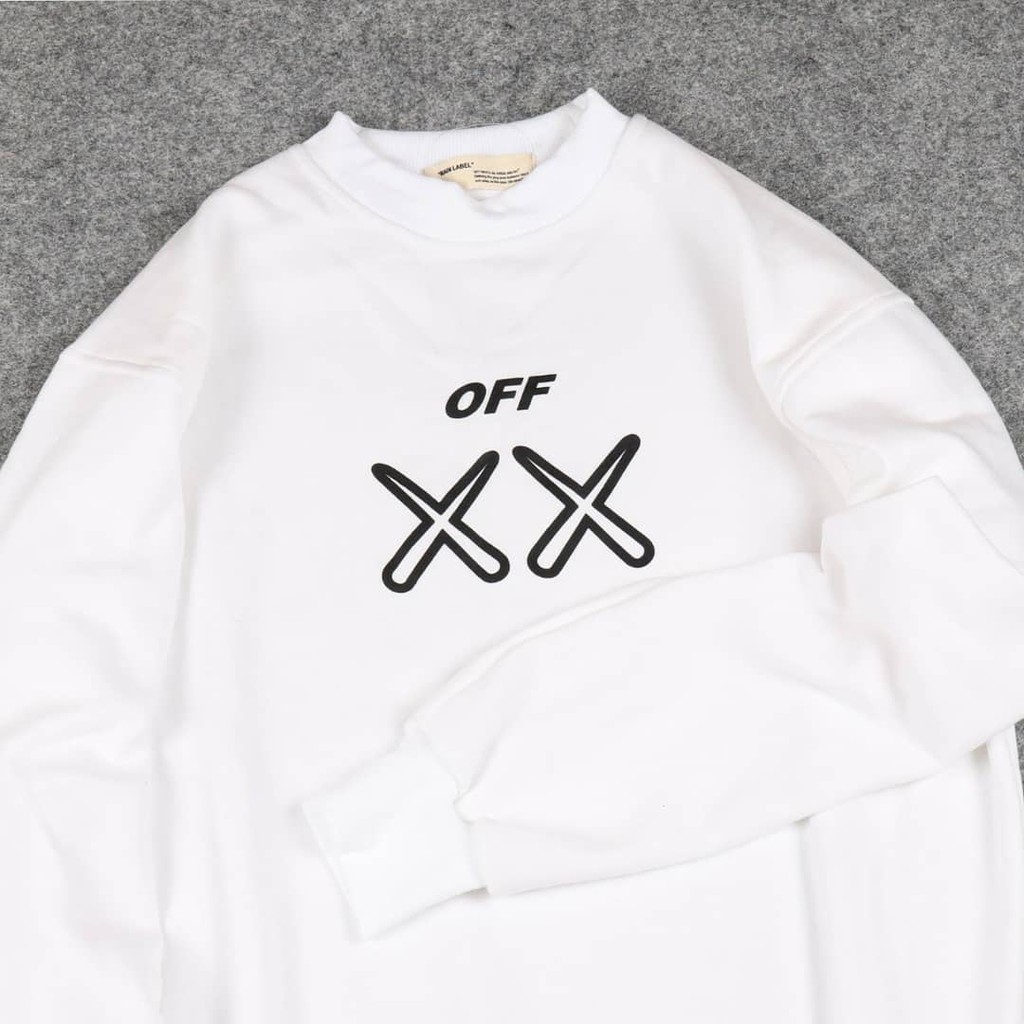 Jaket crewneck Off-white X LIDACHAONAN premium full lable &amp; tag