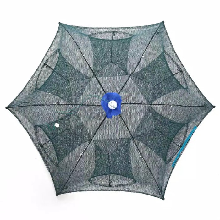 Perangkap udang 6 lubang model payung / Perangkap ikan / Jaring ikan