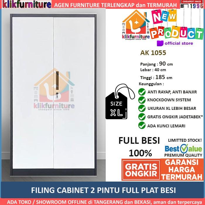 

Filling Cabinet Size Xl Lemari Arsip Filing Cabinet Besi 2 Pintu Full Plat Ak 1055