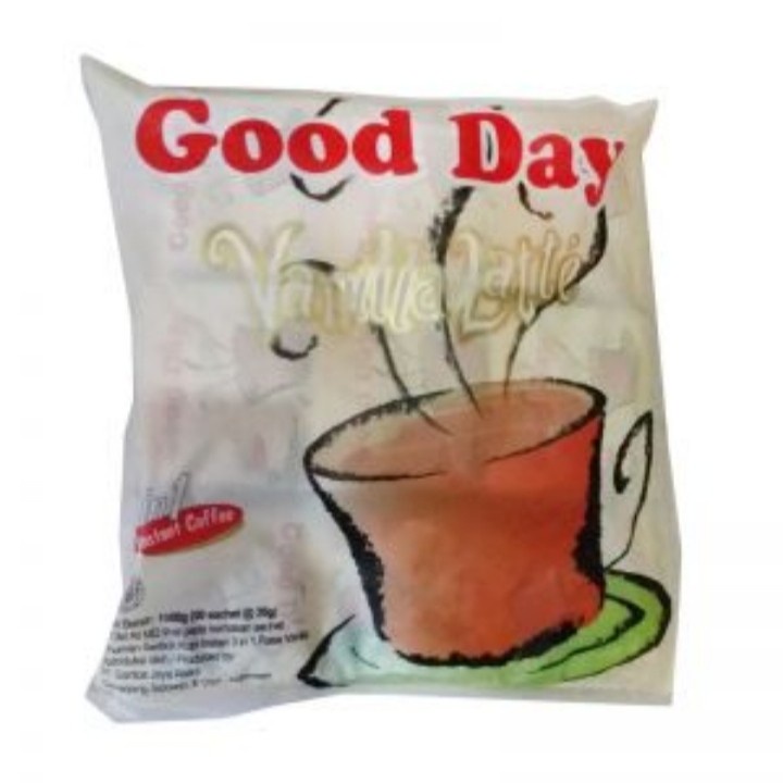 

Good Day Kopi 3 in 1 Vanilla Latte Coffe 30 Pcs @ 20