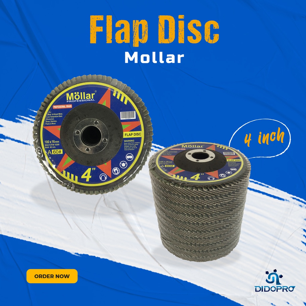 Flap Disc Disk / Amplas Susun Tumpuk - MOLLAR 4&quot;