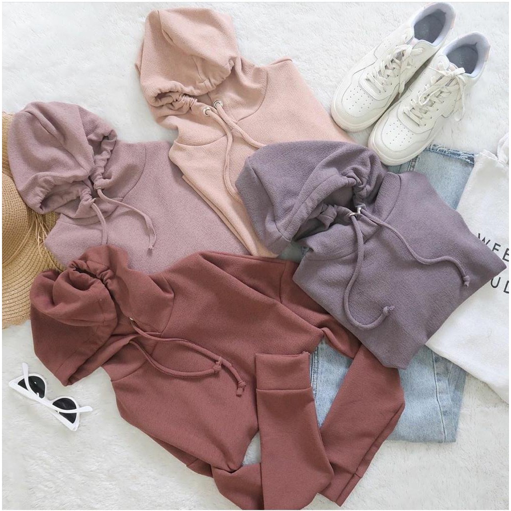 Bisa COD MAIRA BASIC HOODIE – Hoodie murah Jaket Jaket wanita Jaket murah Outerwear