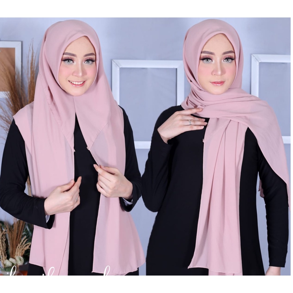 HIJAB PASHMINA INSTAN SQUARE 180X75 CM HIJAB INSTAN TERBARU KERUDUNG WANITA