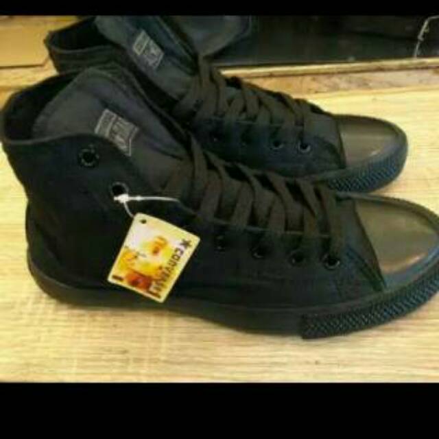 Grosir Sepatu Converse Full Black Tinggi