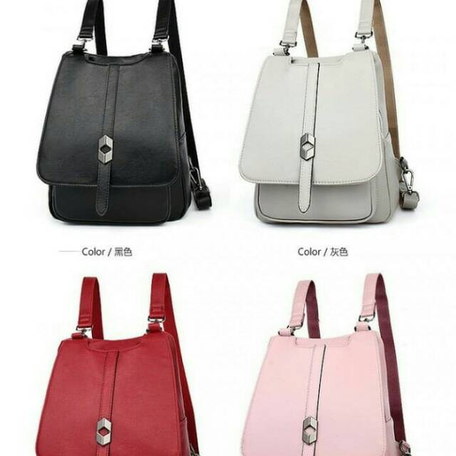 TAS RANSEL WANITA TAS PUNGGUNG IMPORT MODEL TERBARU EF 099