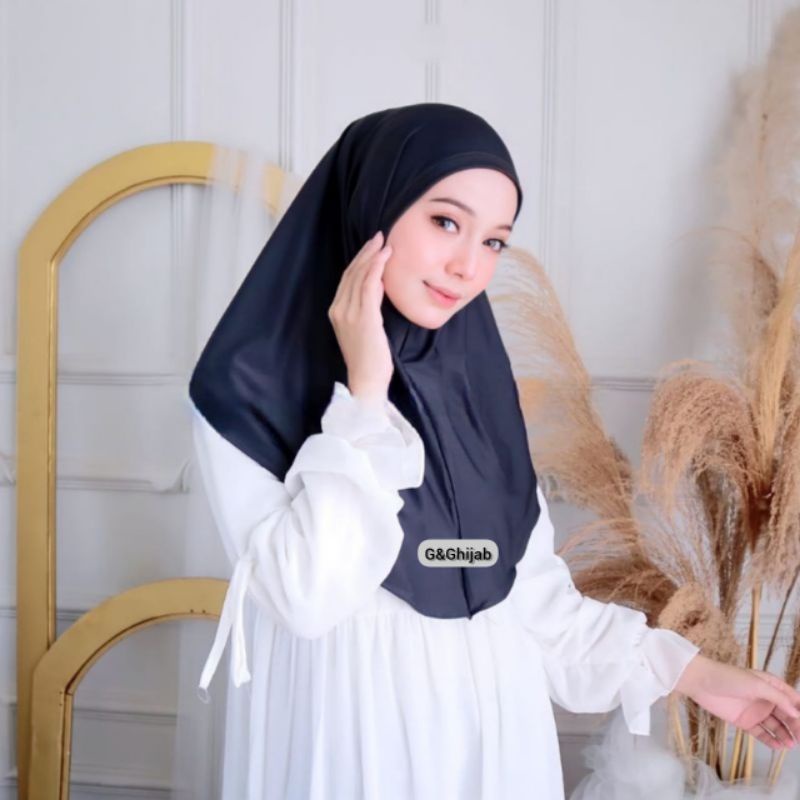 JILBAB BERGO HAMIDAH NON PET | KHIMAR DAISY INSTAN | BERGO MALAY JERSY PREMIUM