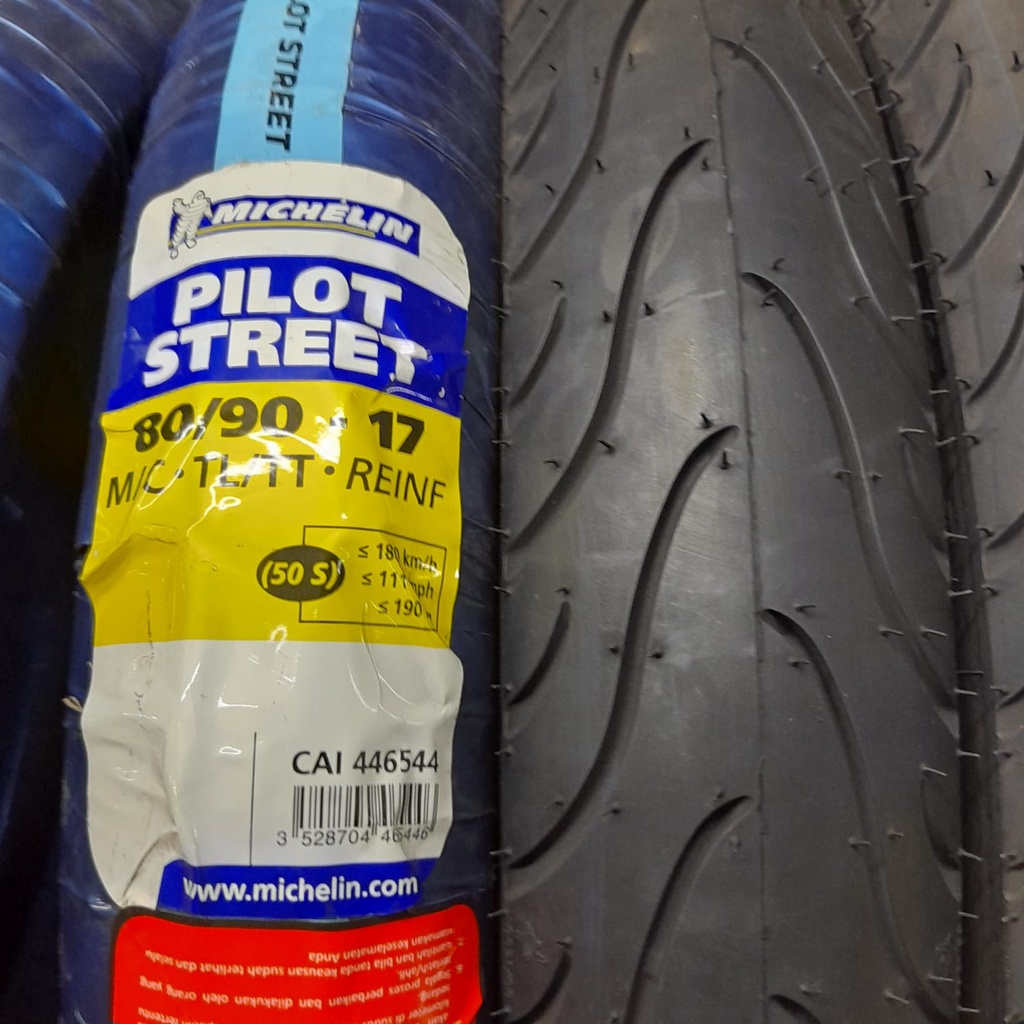 Ban motor bebek Michelin Pilot Street 80 90 17 Tubeless