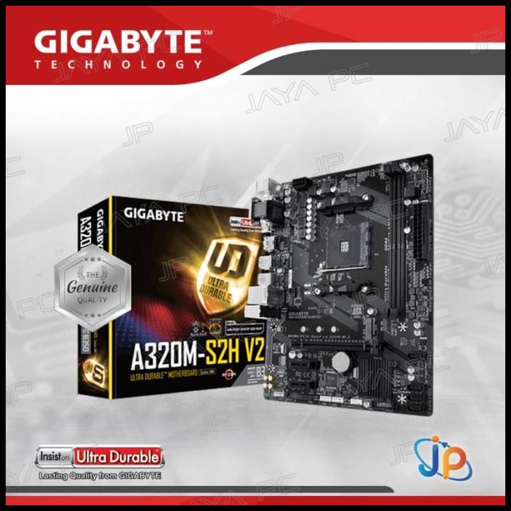 Motherboard Gigabyte Ga A320M-S2H-V2 (Am4, Amd, A320, Ddr4, Usb3.0) Terbaru