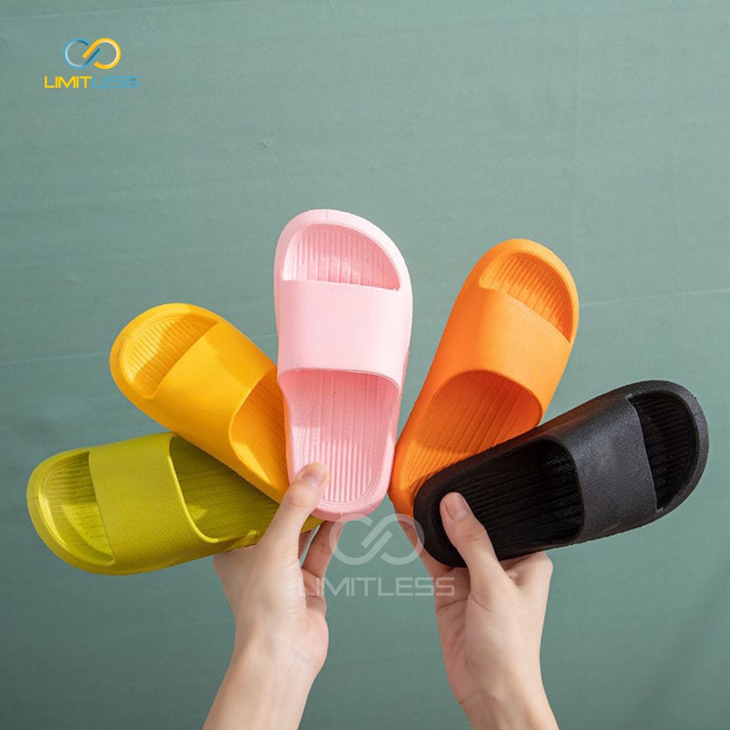 Sandal Anak Slop Karet EVA Sendal Anak Perempuan Slip On Unisex Sandal Anak Cowok Selop Polos Murah