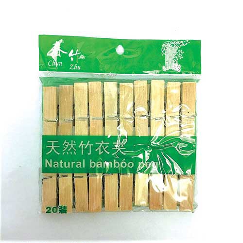 Jepitan Baju Bambu Alami Clip Jemuran Bamboo Peg Eco Friendly Jepit Serbaguna Untuk Jemuran,