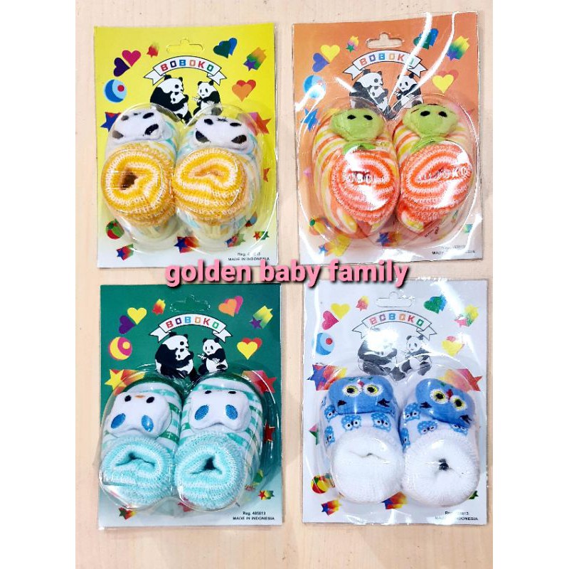 1 pcs Sepatu Bayi BoBoKo Newborn Boneka Karakter Lucu RajuT