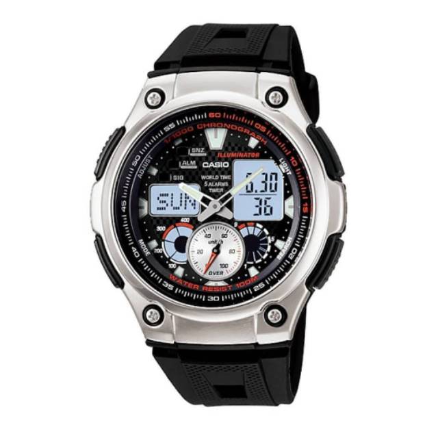 Jam Tangan Pria Casio AQ-190W-1AVDF Original