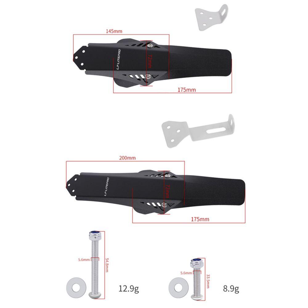 Lanfy Sepeda Mudguard Plastik 1pasang Bagian Sepeda Depan Belakang Mud Guard Spakbor Sepeda Adjustable