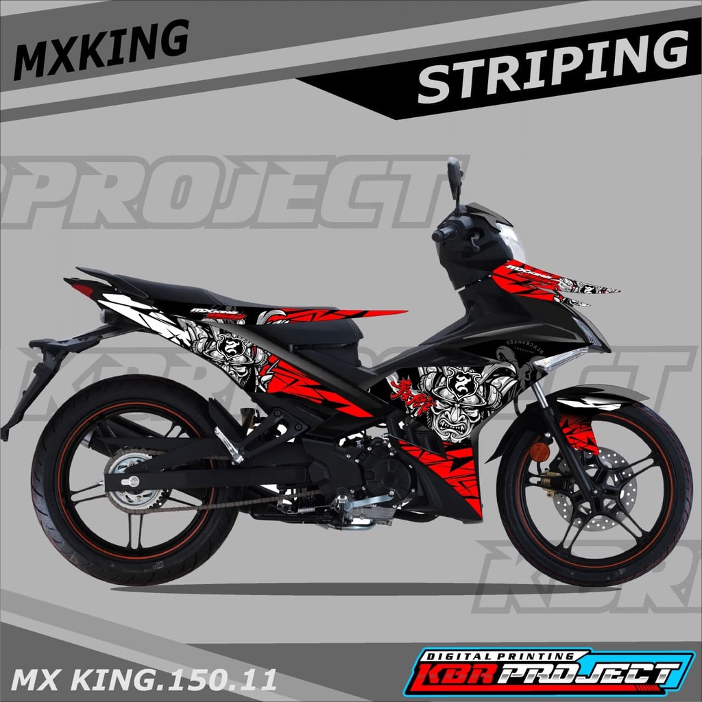 (COD) Sticker Striping MOTOR MX KING 150 - Sticker Striping VARIASI MOTOR YAMAHA MX KING 150 - 11