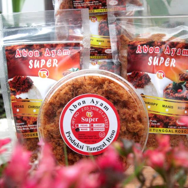 

abon ayam super tunggal roso ready kemasan pouch gratis bubble wrap