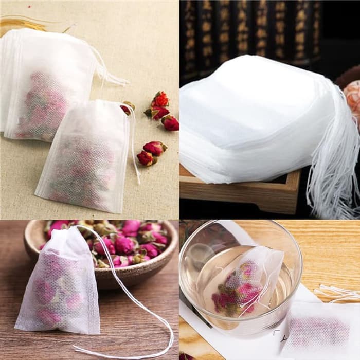 KANTONG TEH Celup Kosong 1 Pcs Tea Bag Satuan TeaBag Kantong Kosong Teh Saring Teh Minuman Herbal