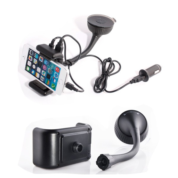 BT8112 Handsfree with Bluetooth Function Car Charger Windshield Mount Phone Holder