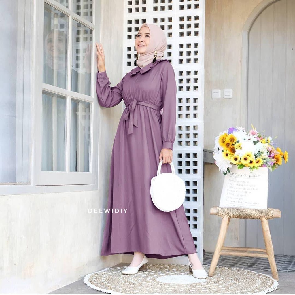 DRESS MUSLIM WANITA BUSUI FRIENDLY - PUSPITA DRESS DEEWIDIY