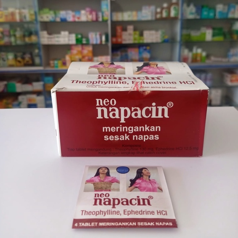 Neo Napacin Napasin Tablet Sesak Dada Asma Tablet Isi 4