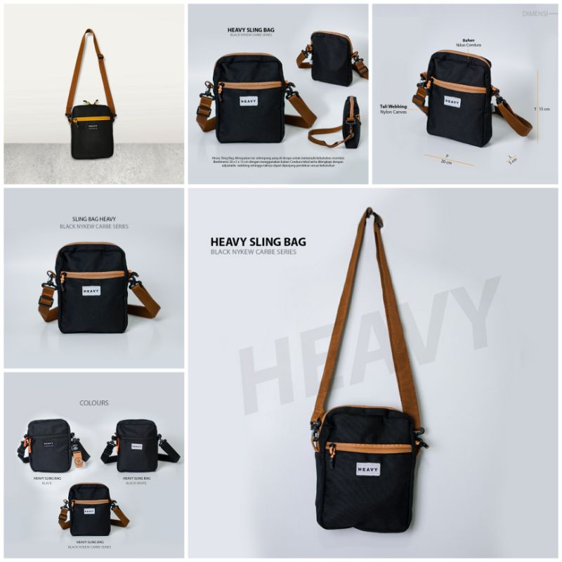 [HEAVY.BAG] SLINGBAG ORIGINAL HEAVY. TAS SELEMPANG . SLINGBAG HEAVY . TAS PRIA HEAVY . SLINGBAG MINI