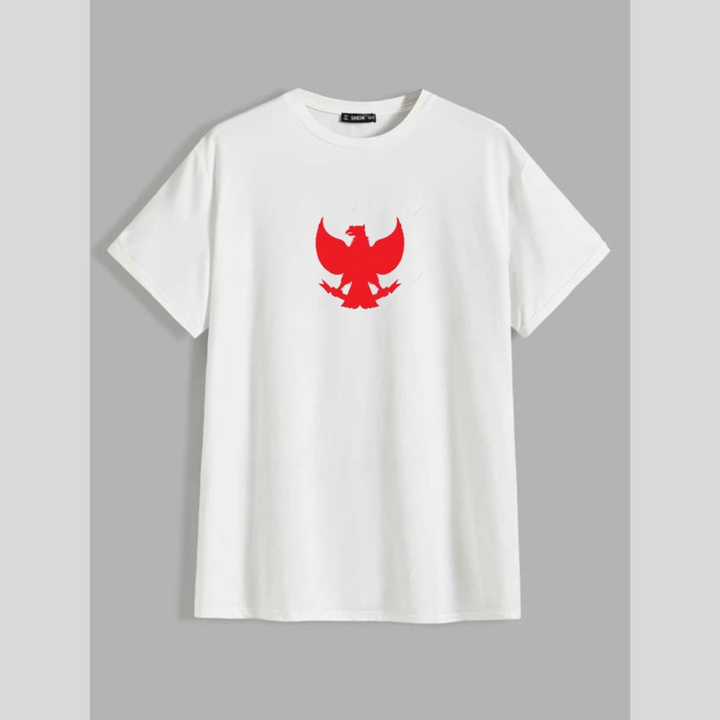 Clothing May - Kaos Garuda Merah Putih Kemerdekaan Kaos Koas Dewasa Anak Karater Distro Kekinin T Shirt Tshirt T-Shirt Premium Murah Unisex Wanita Perempuan Pria Laki-Laki Cowok Cewek Bahan Cotton Combed 30S Katun Kombed Sablon Dtf Murah Premium Oversize