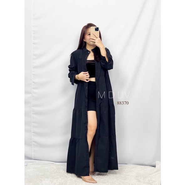 MDLV 88370 LIONELLA BABYDOLL MAXI DRESS LONG DRESS KOREA BIG SIZE DRESS FASHION MUSLIM FASHION IMPOR