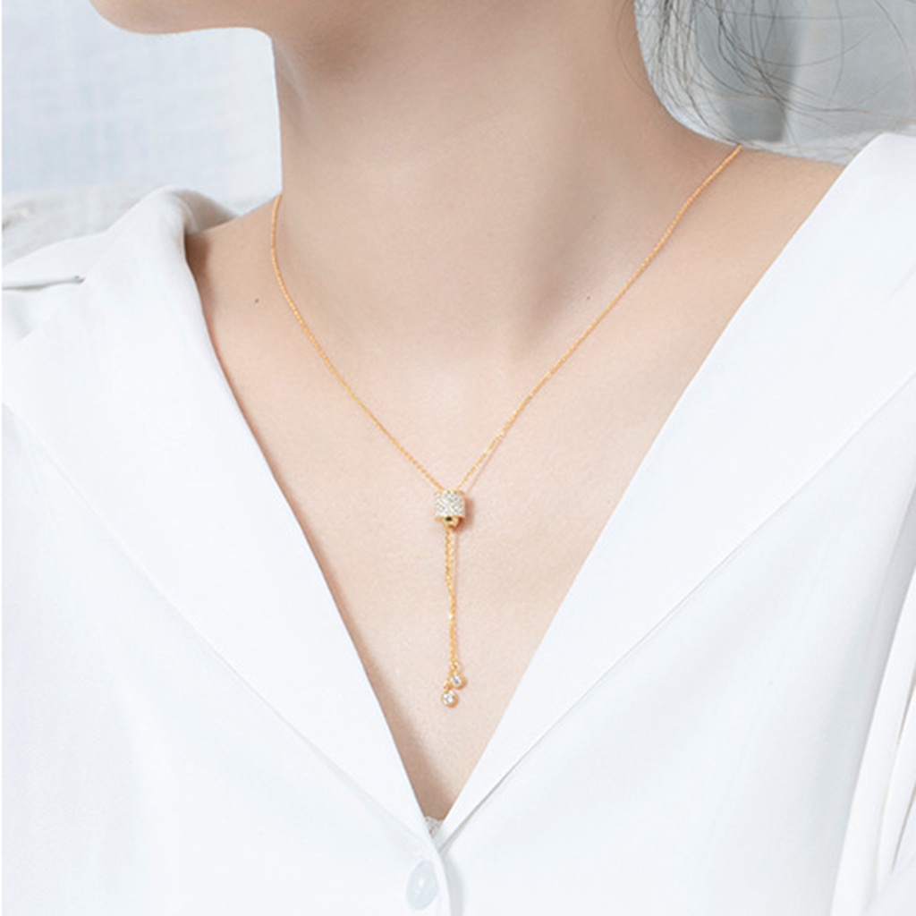 Hu Hu Hu Hu Hu Alat Bantu Pasang Kacamata♡ Kalung Rantai Lapis Silver Adjustable Dengan Liontin Electroplated Untuk Wanita