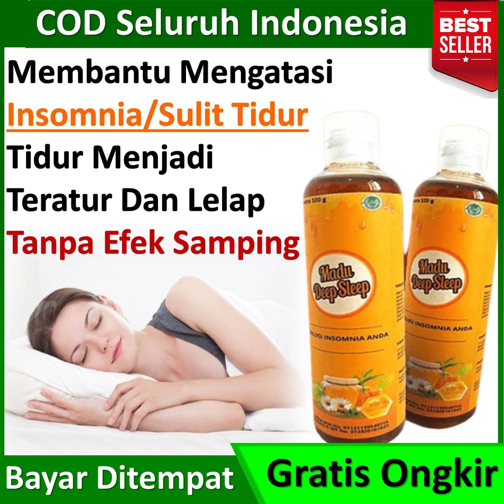 Madu Deep Sleep, Obat Herbal Sulit Tidur, Susah Tidur, Obat Insomnia, DIJAMIN ASLI DAN 100% ORIGINAL