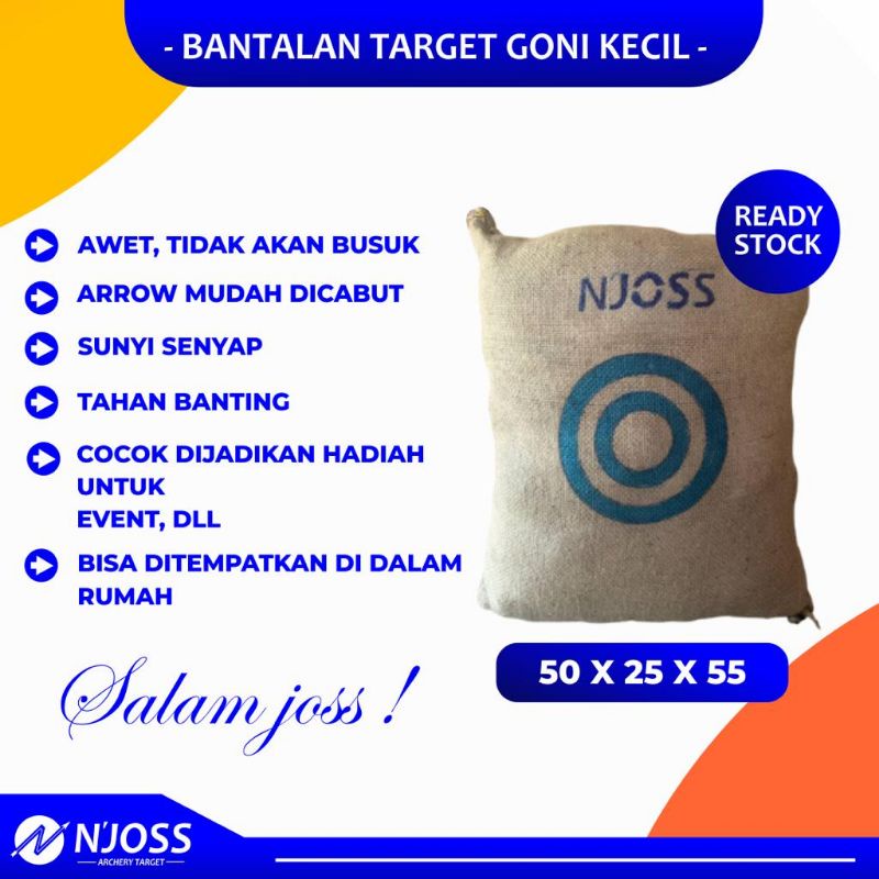 Njoss bantalan target panahan goni awet