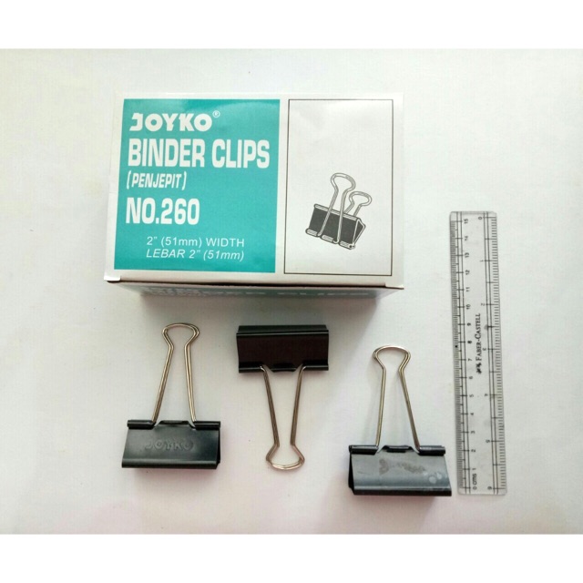 

Binder Clips Joyko No. 260 (isi 12 pcs)