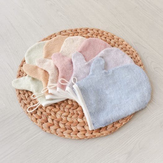 Little Palmerhaus BAM &amp; BOO WASH MITT Washmitt ECER / Waslap Bamboo Handuk Handuk Mandi Kecil SATUAN