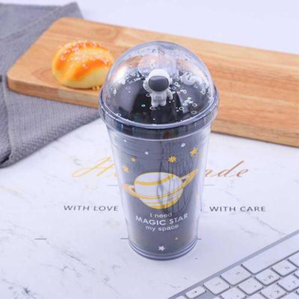 Botol Minum Tumbler Sedotan Seri Bintang Planet Vakum - FH8