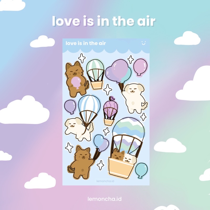 

[Lemoncha.id] Love is in the Air - stiker polaroid polco journal