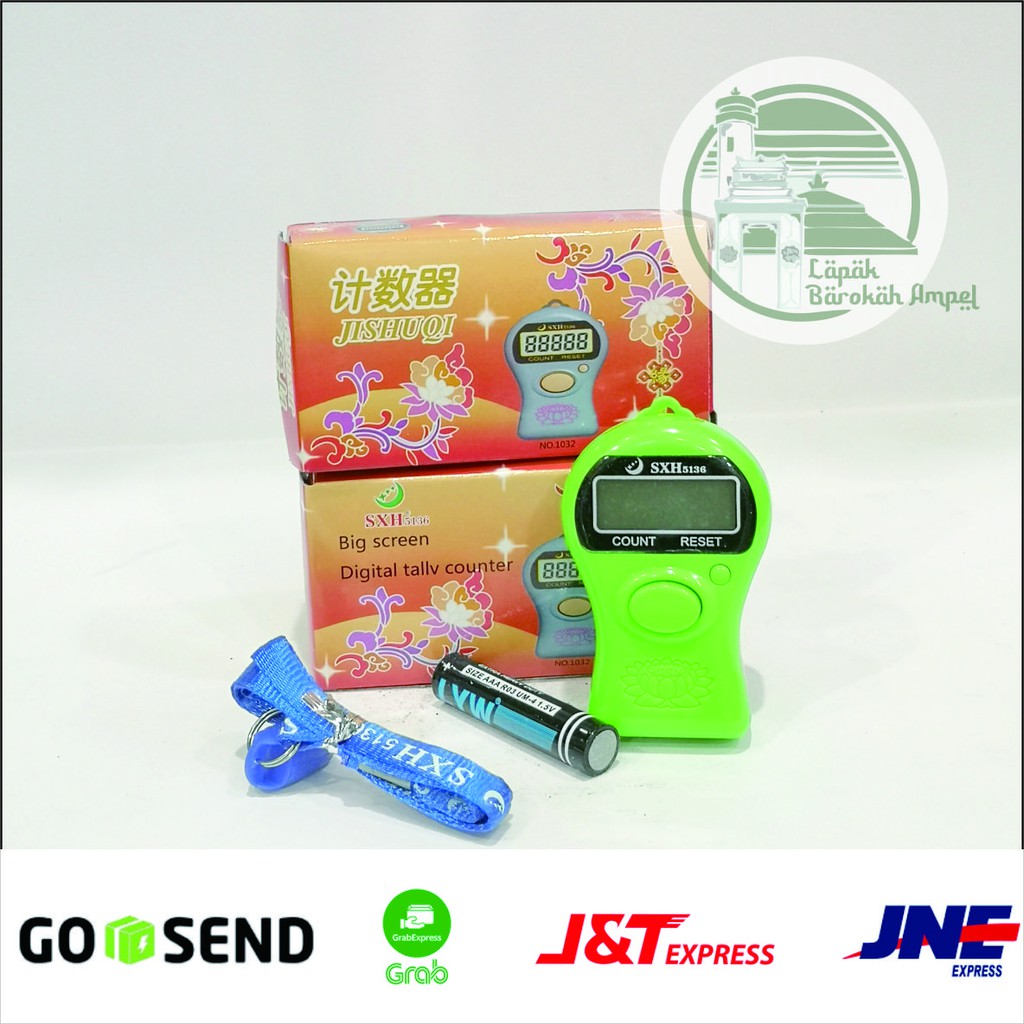 Tasbih Digital Lampu LED Jari / Finger Tally Counter SXH 5136