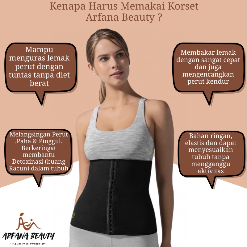 Korset Peramping Perut Kroset Pelangsing Cincher Pinggang Hot Shaper Waist Cincher Korset Pengait