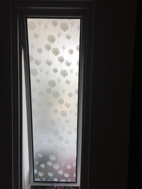 Stiker Kaca/sticker Kaca Film /pelapis Kaca Motif Bunga Kapas