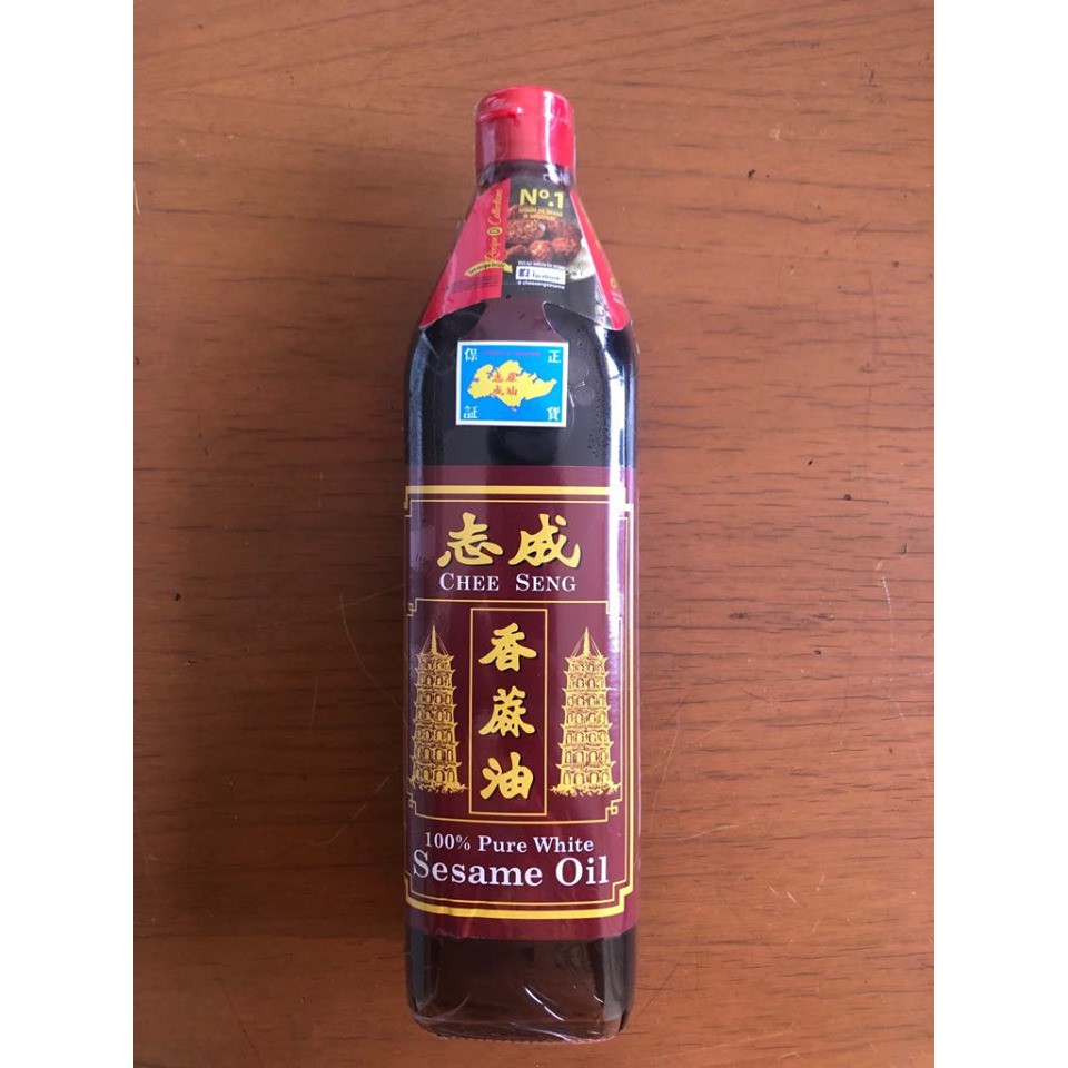 Chee Seng Sesame Oil / Minyak Wijen Pagoda / Minyak masak 750ml