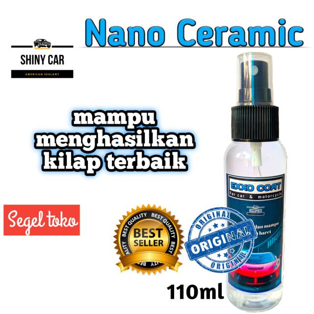 exxo coat 110ml/nano ceramic/pengkilap mobil /hidropobic