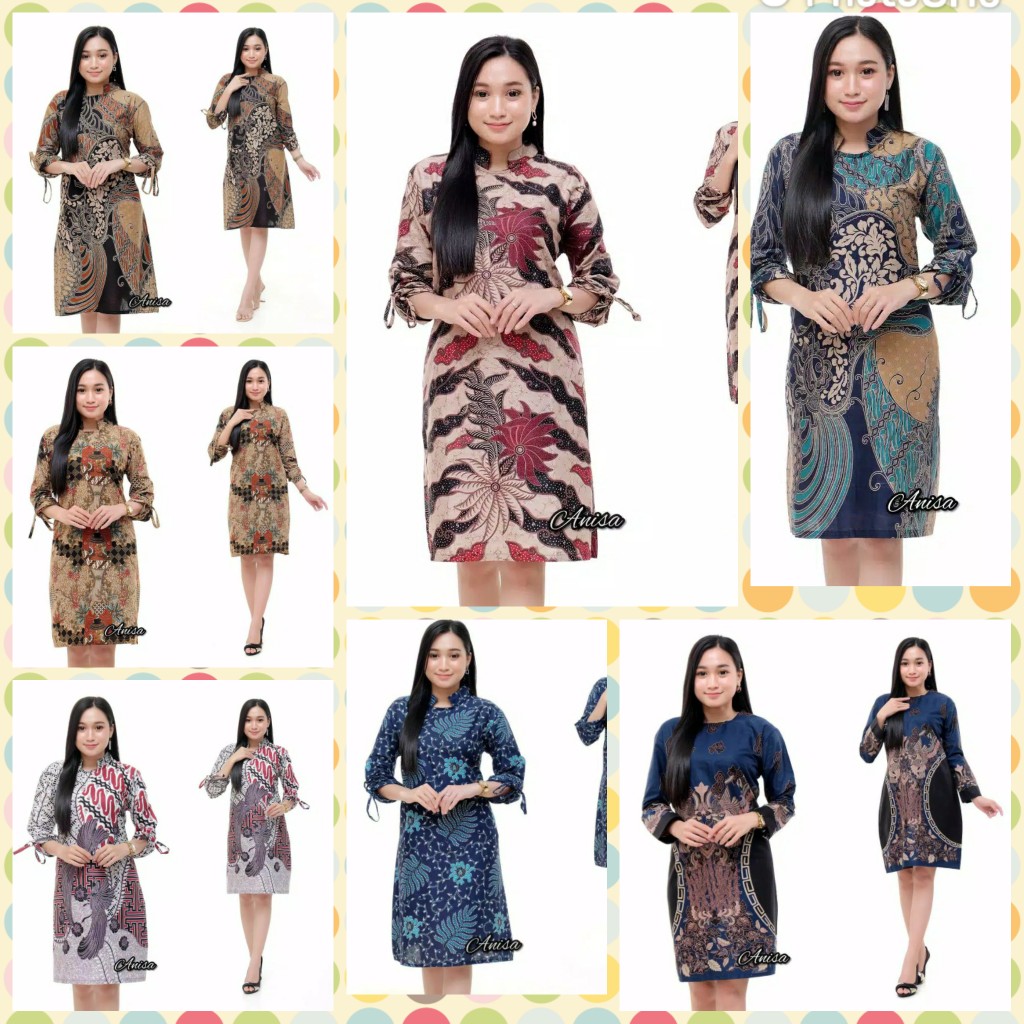 Batik Tunik Motif Terbaru Pekalongan Original Zipper M L Xl Xxl Xxxl Td 268