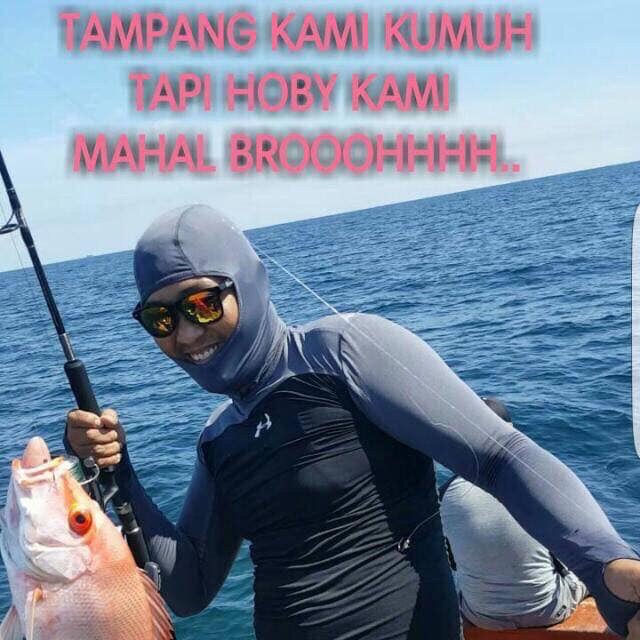 Kaos manset mancing ninja,adem dipakai produk Original terlaris